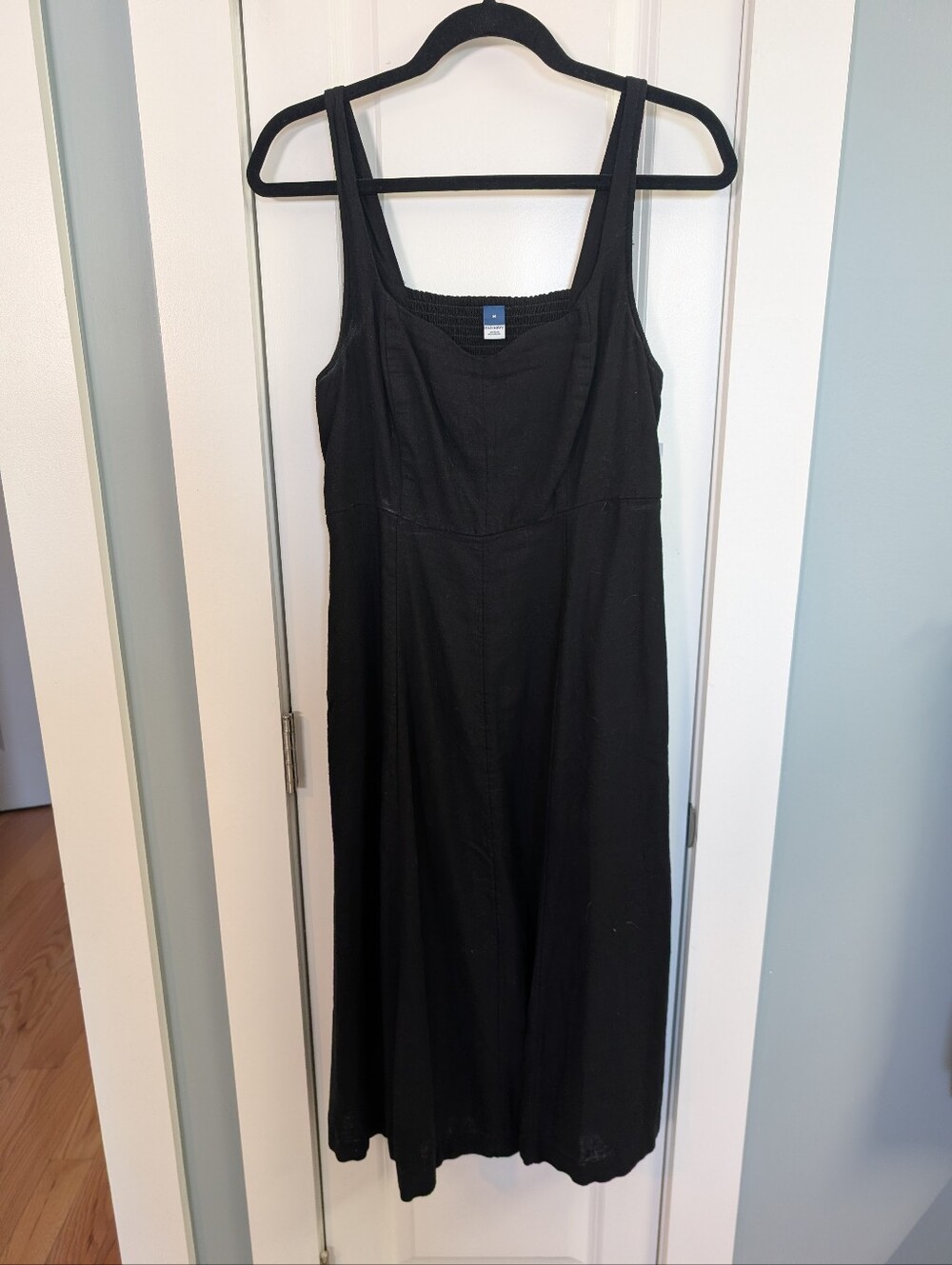 Old Navy Black Sleeveless Linen Maxi Dress